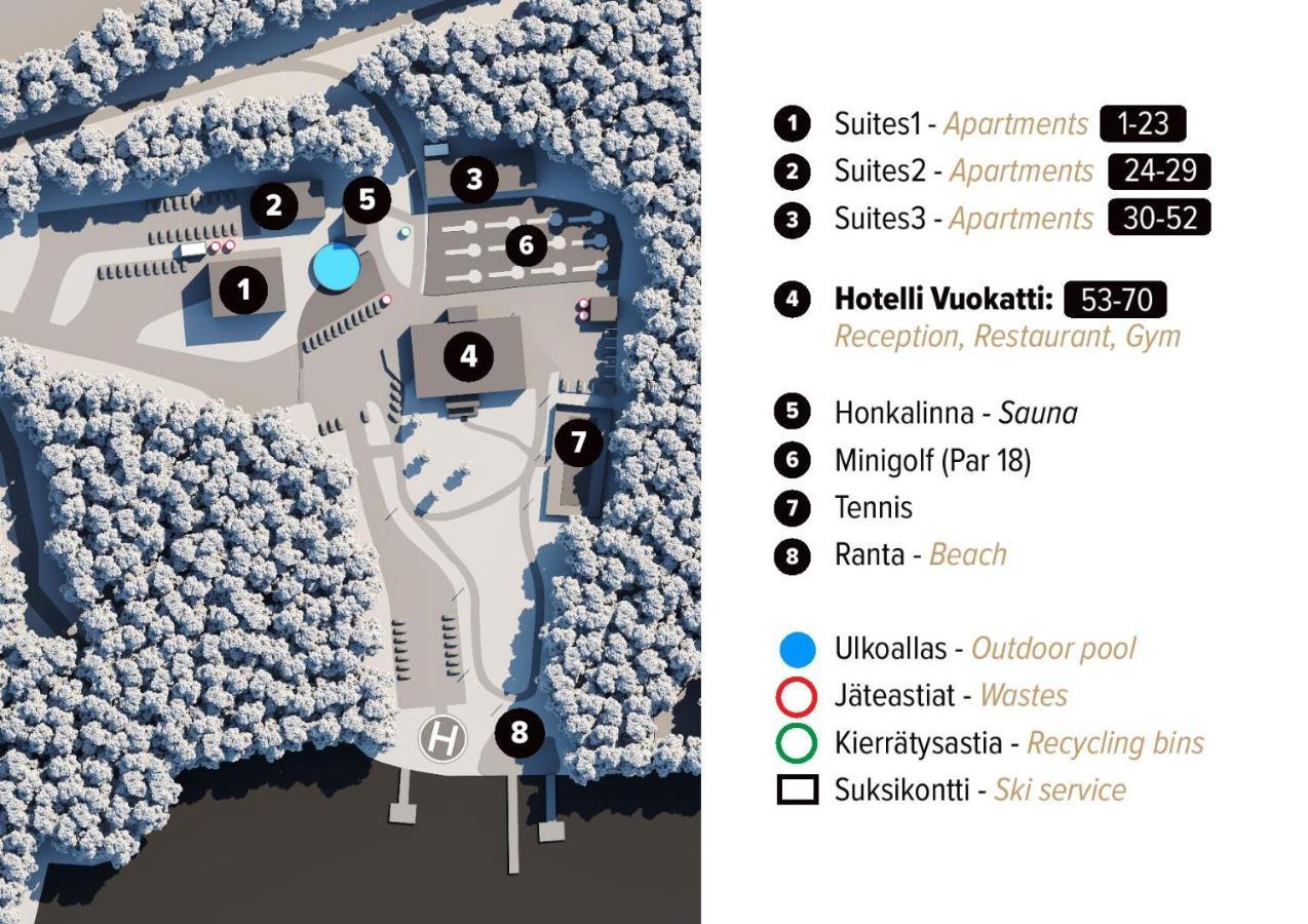 Aateli Lakeside Chalets - Former Vuokatti Suites Dış mekan fotoğraf